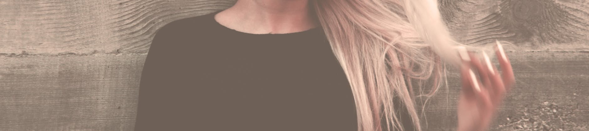 Blonde Farbverlauf-Transformation